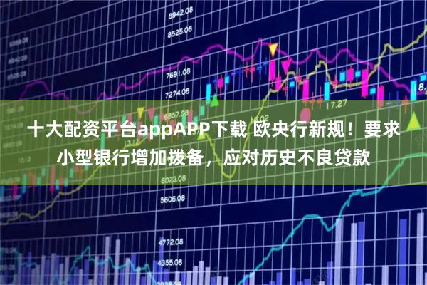 十大配资平台appAPP下载 欧央行新规！要求小型银行增加拨备，应对历史不良贷款