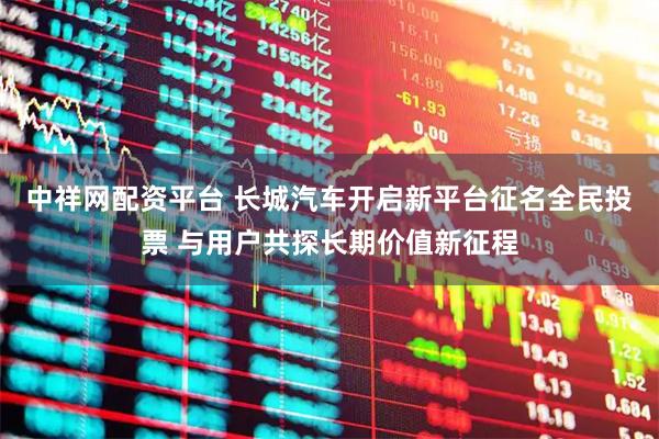 中祥网配资平台 长城汽车开启新平台征名全民投票 与用户共探长期价值新征程